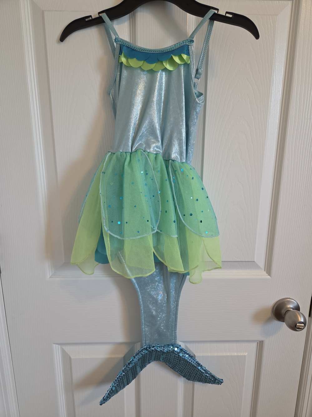 Girls Mermaid Costume with Sequined Tail